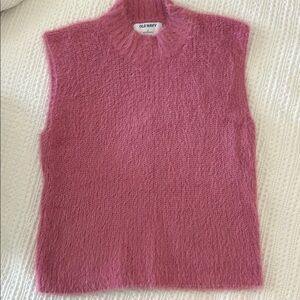 Old Navy Fuzzy Pink Knit Tank